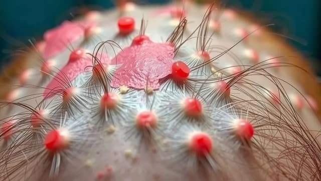 Svamp i hårbotten bilder och vad de visar