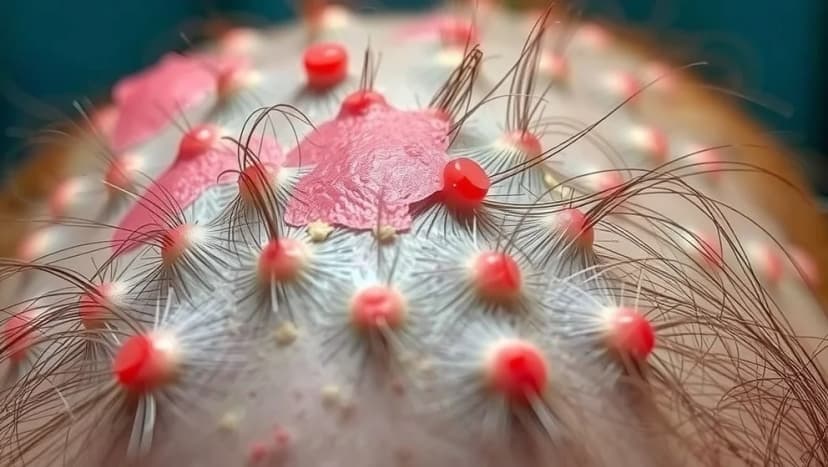 Svamp i hårbotten bilder och vad de visar